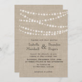 Funkeln beleuchten Typografie-Hochzeits-Einladung Einladung (Vorne/Hinten)