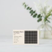 Funkeln der schwarzen u. weißen Gitter-optischer Visitenkarte (Stehend Vorderseite)