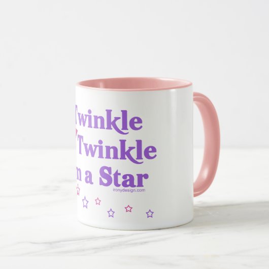 Funkeln-Funkeln bin ich ein Stern Tasse (VorderseiteRechts)