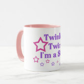 Funkeln-Funkeln bin ich ein Stern Tasse (Vorderseite Links)