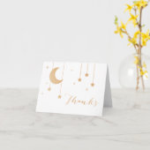 Funkeln-Funkeln danken Ihnen Anmerkungs-Karte Karte (Gelbe Blume)