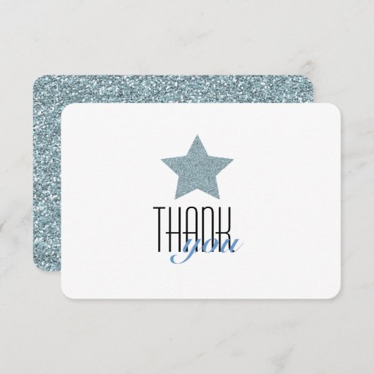 FUNKELN-FUNKELN DANKEN IHNEN ZU KARDIEREN DANKESKARTE (Vorne/Hinten)