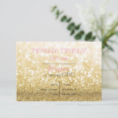 Funkeln-Funkeln Einladung (Stehend Vorderseite)