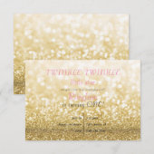 Funkeln-Funkeln Einladung (Vorne/Hinten)