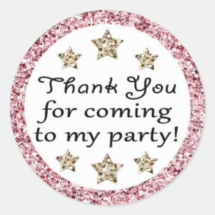 Funkeln-Funkeln-kleiner Stern danken Ihnen Runder Aufkleber