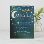 Funkeln, Funkeln, kleiner Stern Einladung (Stehend Vorderseite)