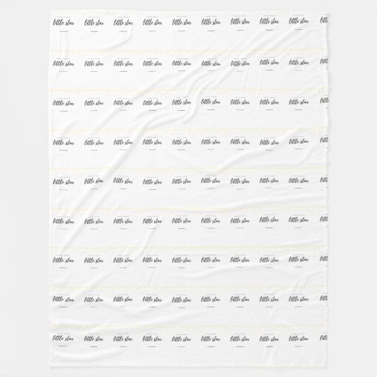 Funkeln-Funkeln-kleiner Stern Fleecedecke (Vorderseite)