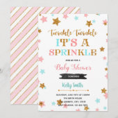 Funkeln Funkeln Sprinkle Shower Einladung (Vorne/Hinten)