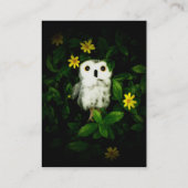 Funkeln-Funkeln-Stern-Eule Namecard Visitenkarte (Rückseite)