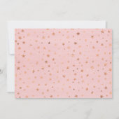 Funkeln-Funkeln-Stern-Mädchen-erster Geburtstag Einladung (Rückseite)