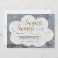 Funkeln-Funkeln-Stern-Zwillings-Jungen-Babyparty