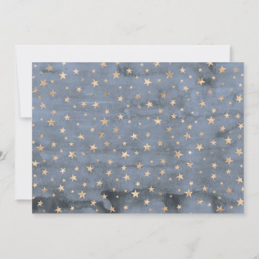 Funkeln-Funkeln-Stern-Zwillings-Jungen-Babyparty Dankeskarte (Rückseite)