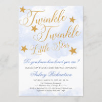 Funkeln-Funkeln-Sternjungen-Blau-Babyparty
