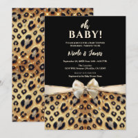 Funkeln Glamour Gold Schwarz Leoparden Druck Baby