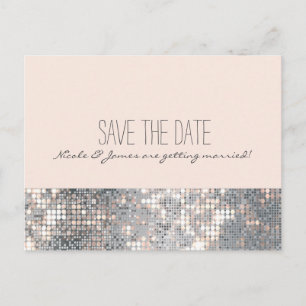 Funkeln Glitter Pailletten Glamour Chic Postkarte
