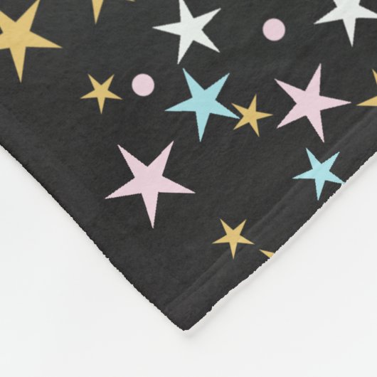 Funkeln-kleiner SternConfetti u. Kreide-Babyparty Fleecedecke (Ecke)