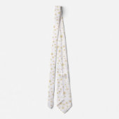 Funkeln-Schneeflocke 3 - Gold u. Weißes Krawatte (Rückseite)