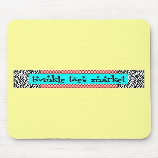 Funkeln Toes Markt-Logo Mousepad (Vorne)