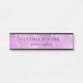 Funkeln von Galaxy Stylist Namplate Türschild