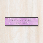 Funkeln von Galaxy Stylist Namplate Türschild (Vorderseite )