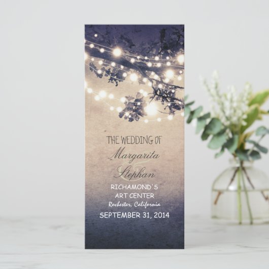 funkelnd Abendlichter romantische Hochzeitsfeiern Programm (Stehend Vorderseite)