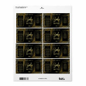 Funkelnd Agate Black Gold Body Butter Labels (Vorne)