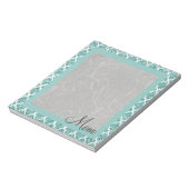 funkelnd Aquamarin Notizblock (Rotiert)