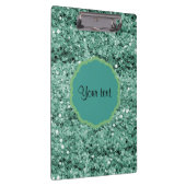 Funkelnd aquamariner Glitzer Klemmbrett (Rechts)