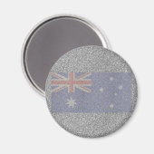 Funkelnd australische Flagge Magnet (Vorderseite/Rückseite)