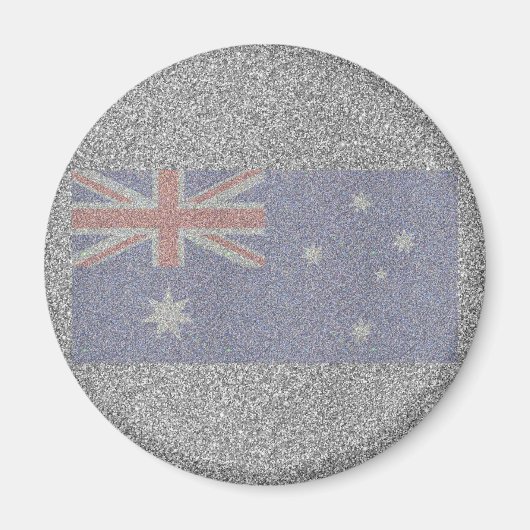 Funkelnd australische Flagge Magnet (Vorne)