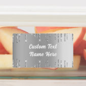 Funkelnd Beschriftungen für Silver Gold Glitzer -  Etiketten (Befestigt)