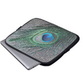 Funkelnd Black Peacock Fee Stillleben Laptopschutzhülle (Vorne Knopf)