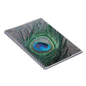 Funkelnd Black Peacock Fee Stillleben Notizblock (Rechte Seite)