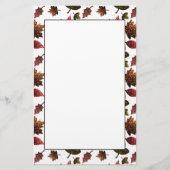 Funkelnd Blätter fallen herbstliche Glitzern ab Briefpapier (Vorderseite)