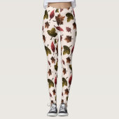 Funkelnd Blätter fallen herbstliche Glitzern ab Leggings (Vorderseite)