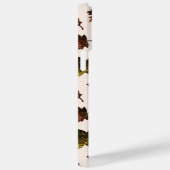 Funkelnd Blätter fallen Herbstmuster Monogramm Case-Mate iPhone Hülle (Rückseite / Rechts)