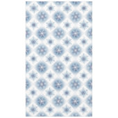 Funkelnd blaue Schneeflocken Tischdecke (Vorderseite)