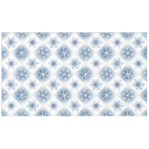 Funkelnd blaue Schneeflocken Tischdecke