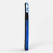 Funkelnd blaue/silberne Musik-Anmerkung u. Case-Mate iPhone Hülle (Hinten/Rechts)