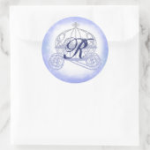 Funkelnd Blue Princess Carriage Stickers (Tasche)