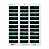 Funkelnd Blue Türkise Ocean Black Glitzer UAWG (Vorne)