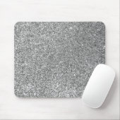 Funkelnd Bokeh Imitate Silver Glitzer Mousepad (Mit Mouse)