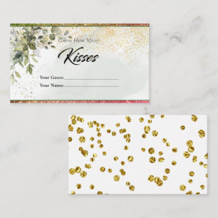Funkelnd Botanisch wie viele Kisses Bridal Umschli Begleitkarte