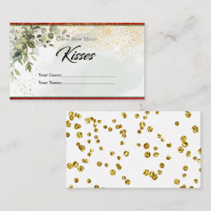 Funkelnd Botanisch wie viele Kisses Bridal Umschli Begleitkarte