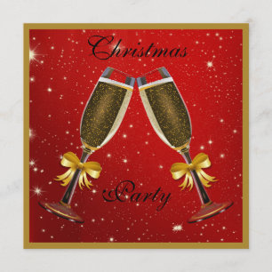 Funkelnd Bubbly Champagne Flutes Party Einladung
