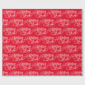 Funkelnd Bubbly Script Merry Holiday Geschenkpapier (Flach)