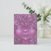 Funkelnd Bubbly Sleepy Head Postkarte (Stehend Vorderseite)