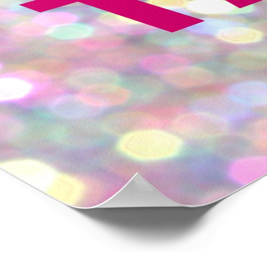 Funkelnd Champagne Party Poster (Ecke)