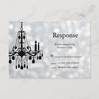 Funkelnd Chandelier UAWG RSVP Karte