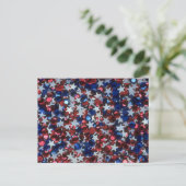 Funkelnd Confetti Stars Postkarte (Stehend Vorderseite)